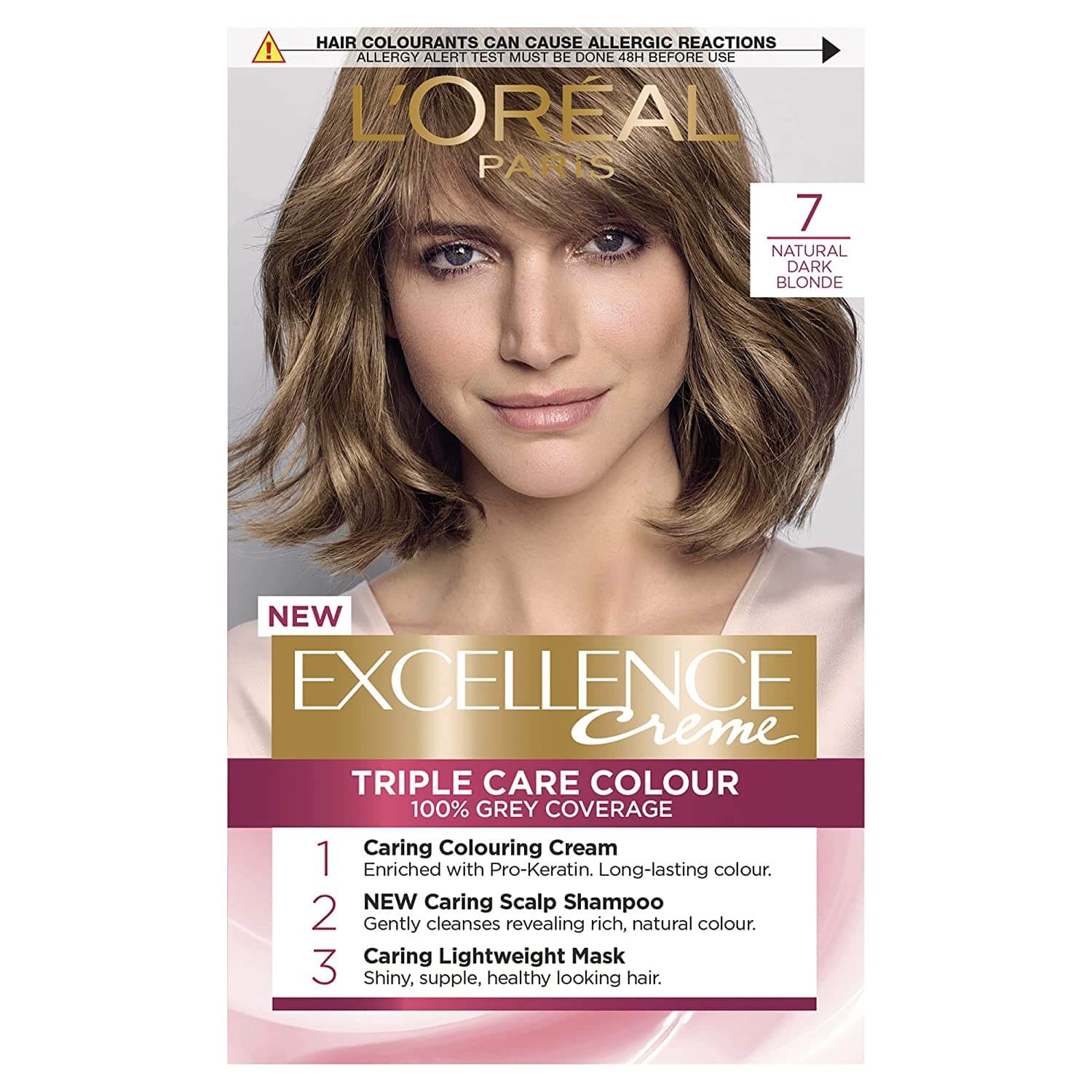 Loreal Paris Excellence Creme Hair Color 7 Natural Dark Blonde