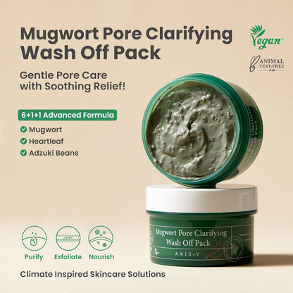 AXISY Mugwort Pore Clarifying Wash Off Mask 100ml