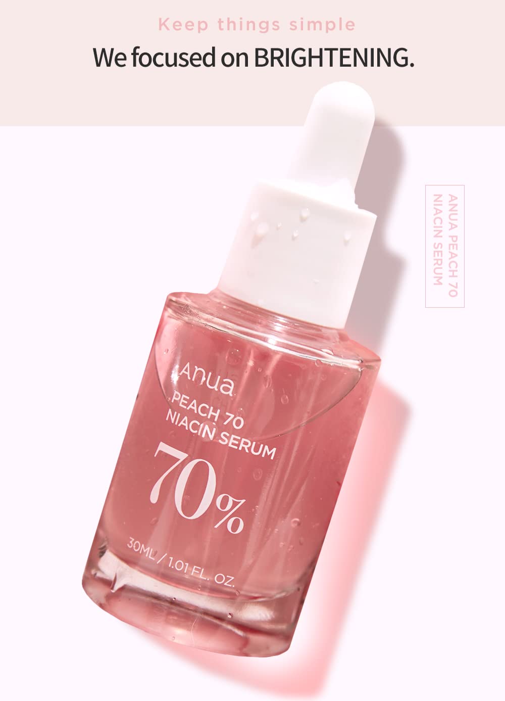 Anua Peach 70% Niacinamide Serum 30ml