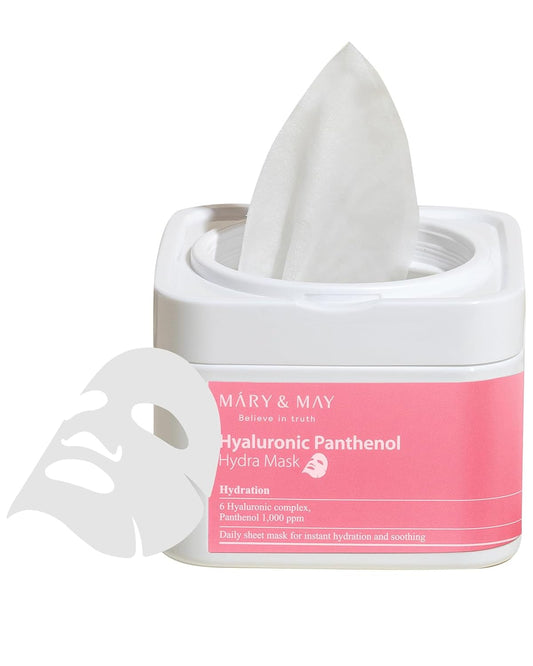 MARY & MAY Hyaluronic Panthenol Hydra Mask (30ea)