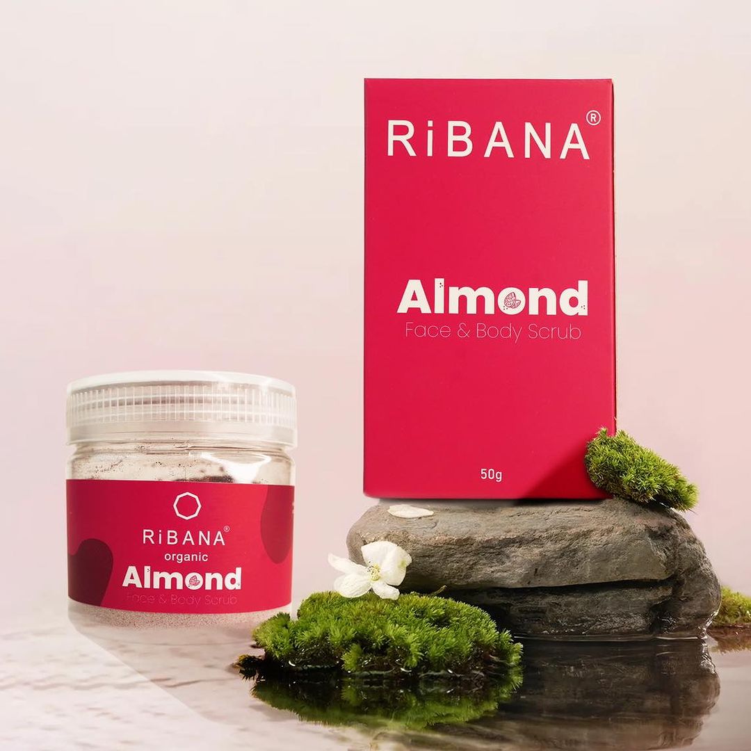 Ribana Almond Face & Body Scrub 50gm